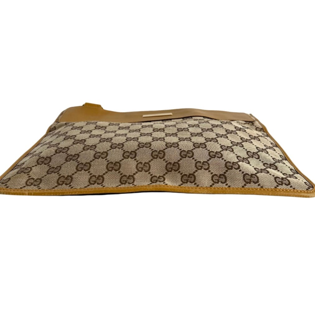 Gucci GG Canvas Flat Web Messenger
