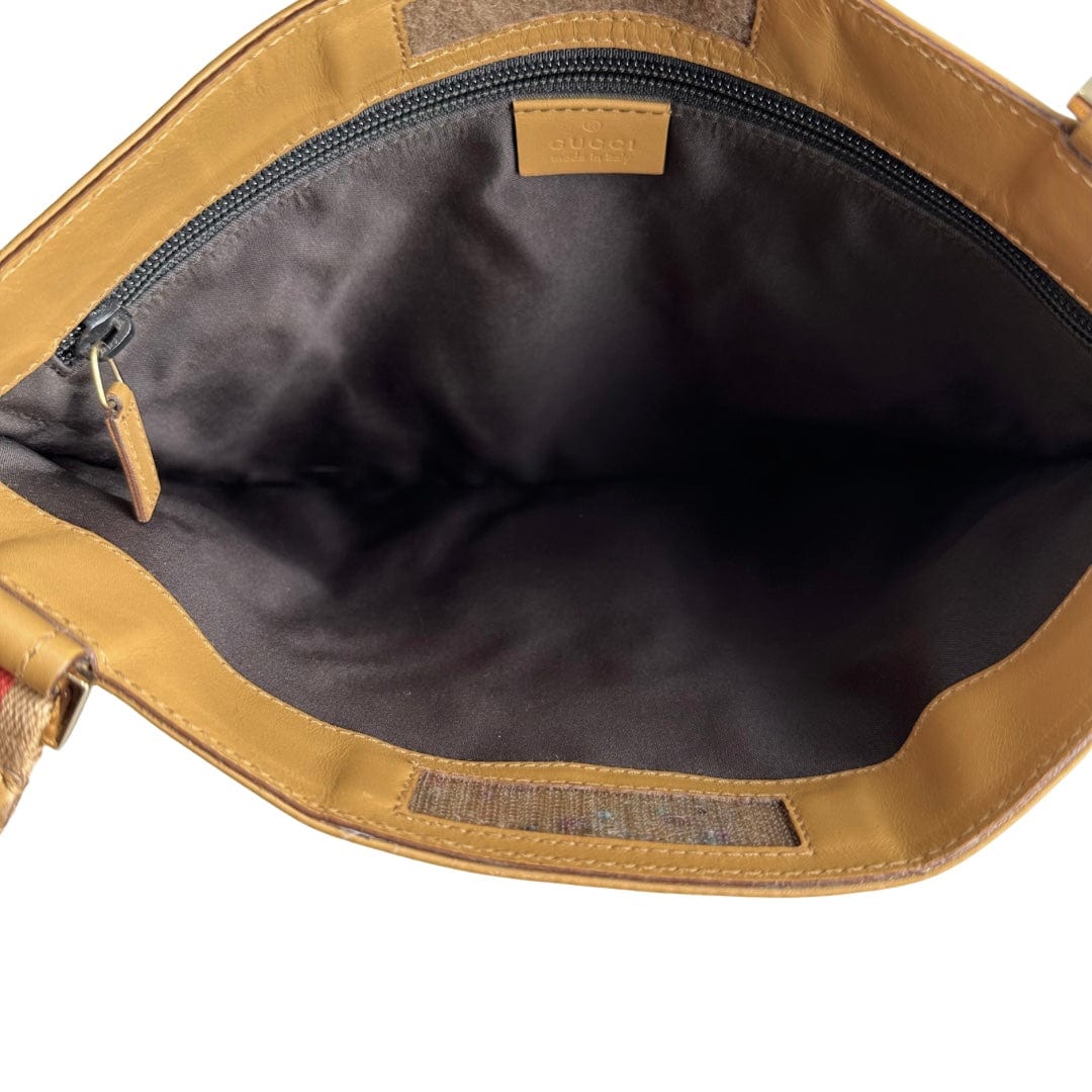 Gucci GG Canvas Flat Web Messenger