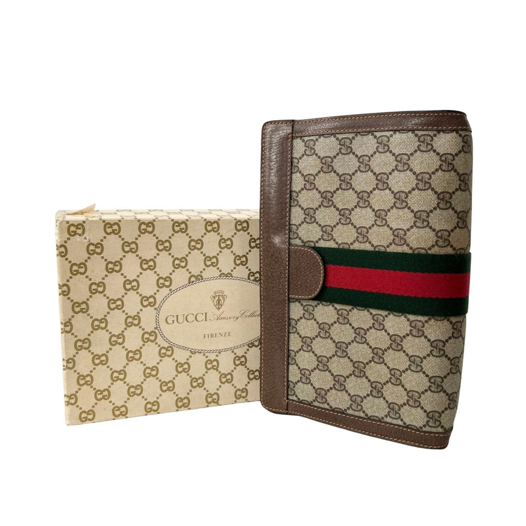 Gucci GG Supreme Web Clutch
