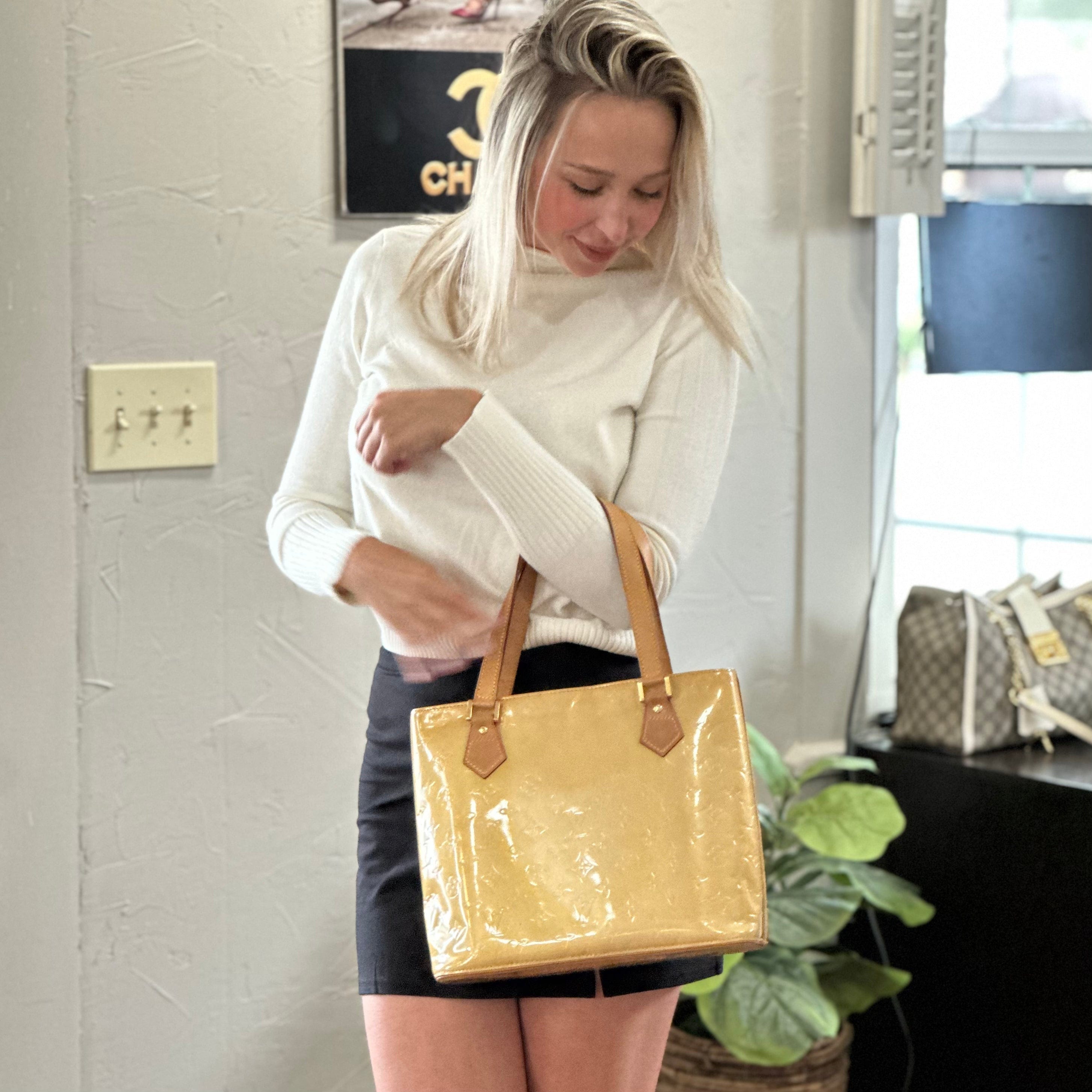 Louis Vuitton Monogram Vernis Houston Tote