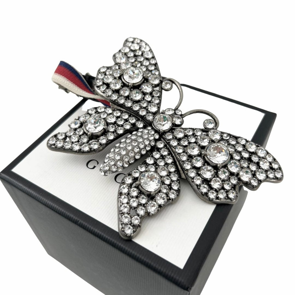 Gucci Web Crystal Butterfly Bracelet