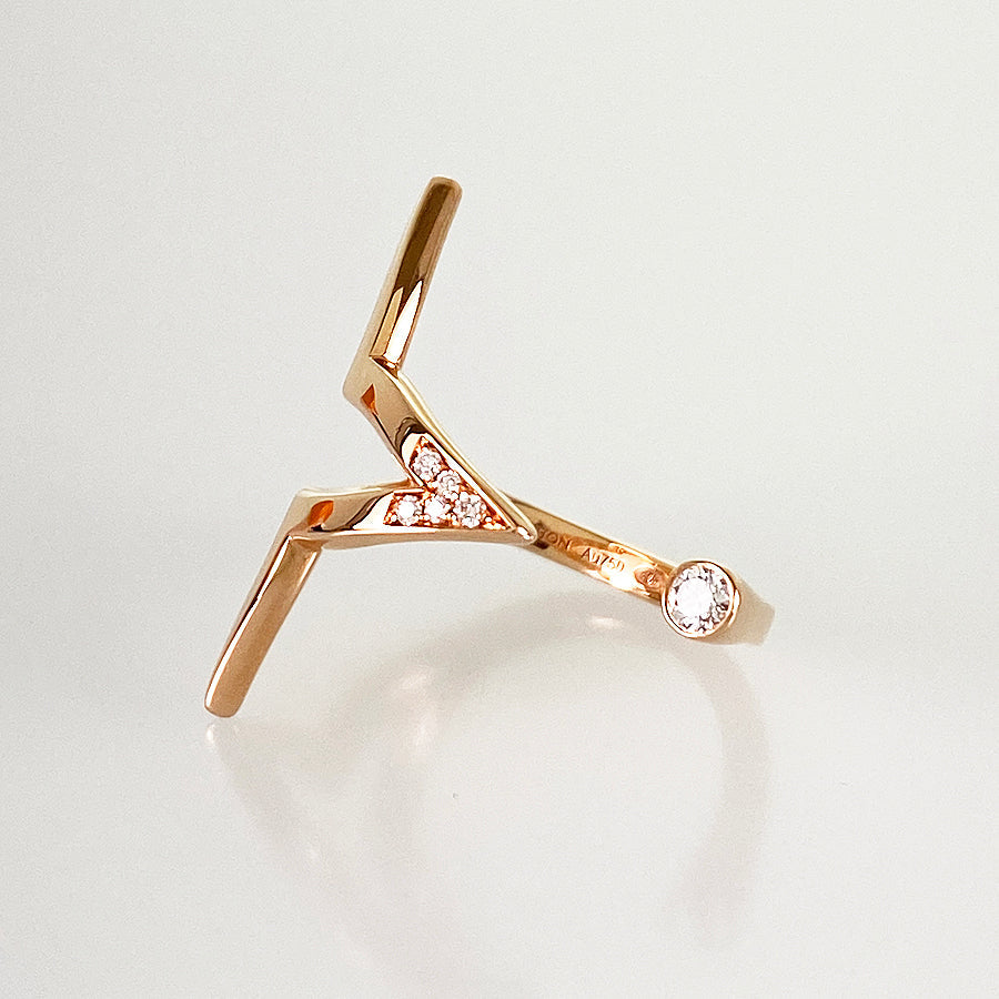 LOUIS VUITTON Ombre Blossom Q0123E Ring