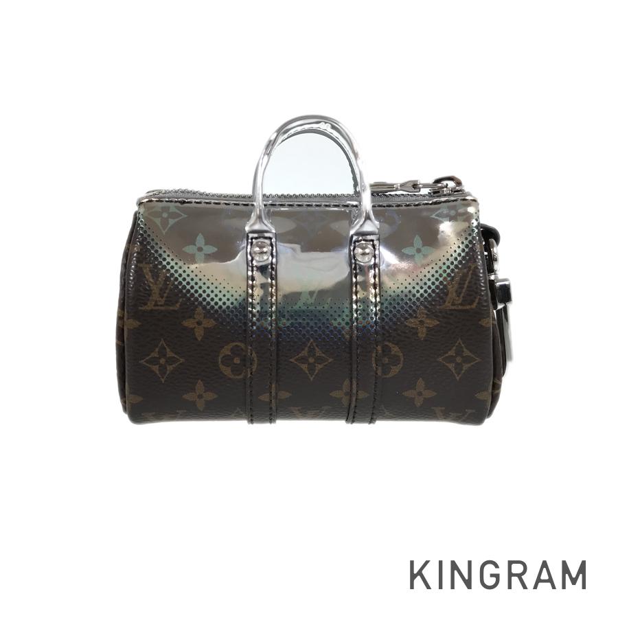 LOUIS VUITTON key ring mini keepall metallic mirror key ring