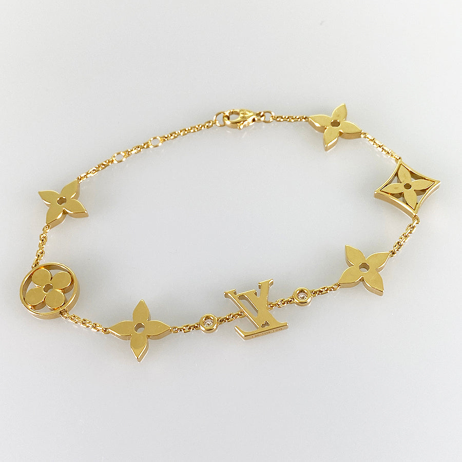 LOUIS VUITTON Monogram Ideal Blossom Q95588 Bracelet