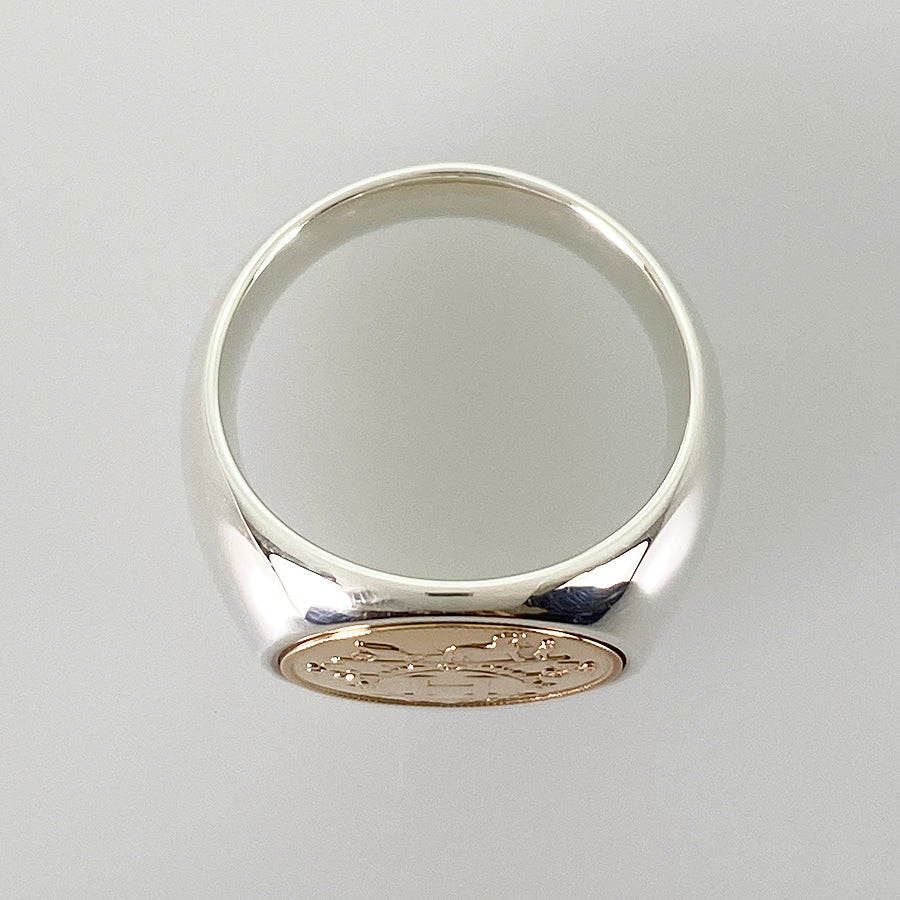 HERMES Bookplate Ring