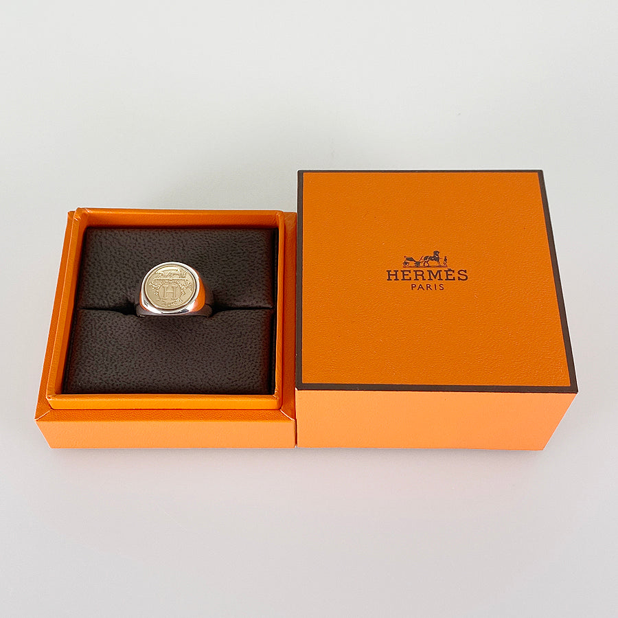 HERMES Bookplate Ring