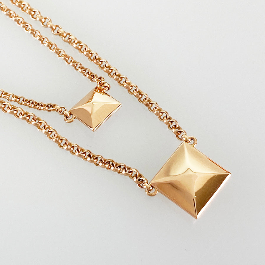 HERMES Crew Do H Necklace