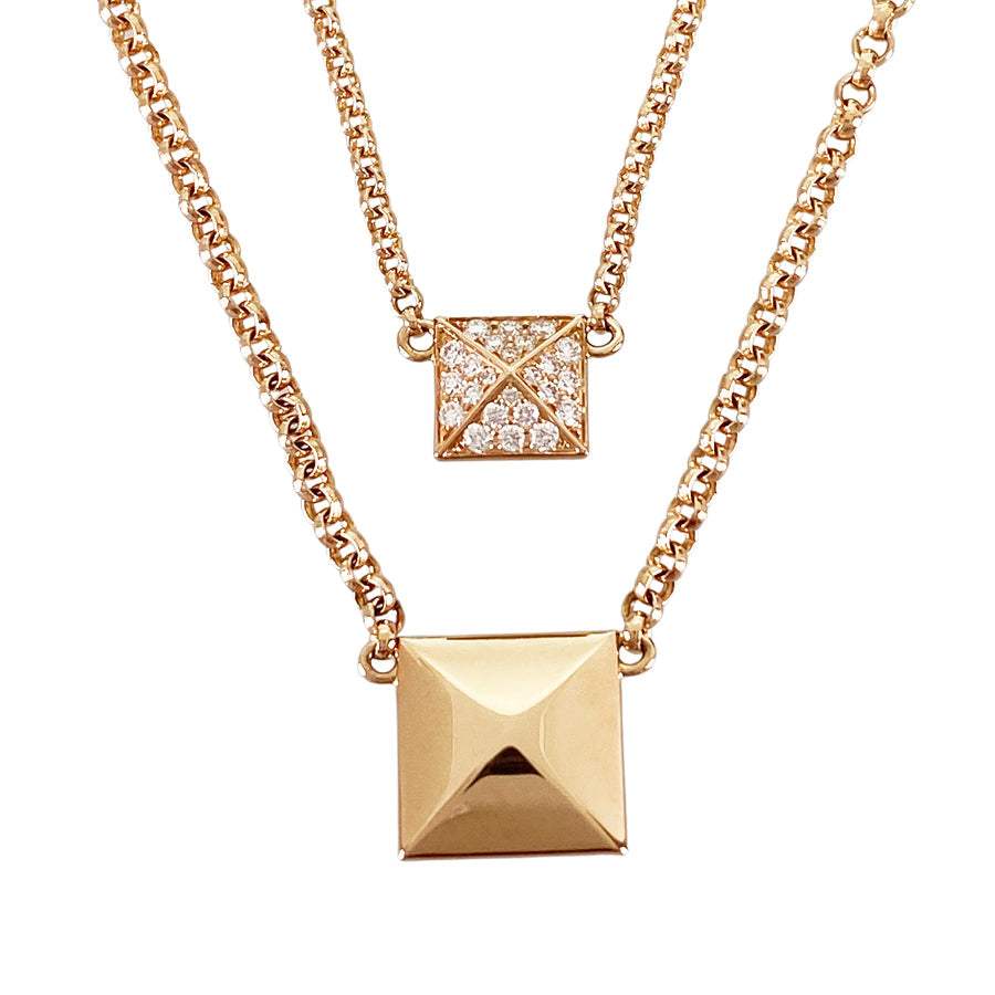 HERMES Crew Do H Necklace