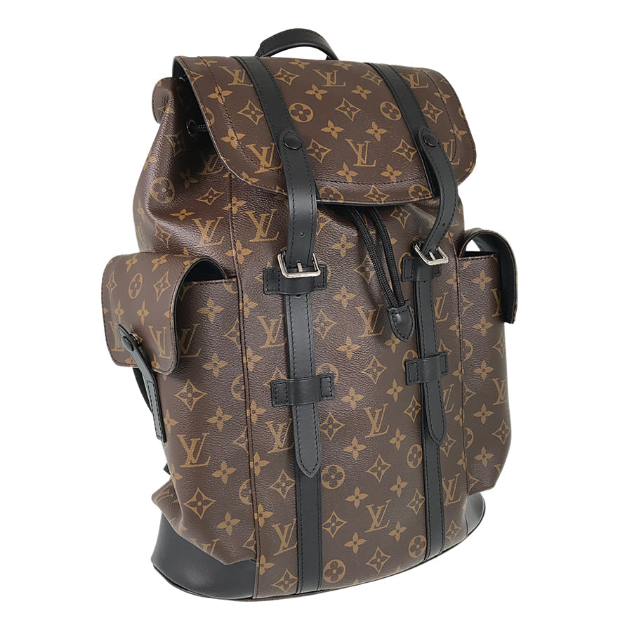 LOUIS VUITTON Monogram Macassar Christopher MM M43735 Backpack