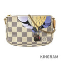 LOUIS VUITTON Damier Azur Mini Pochette Accessoires N63005 Pouch