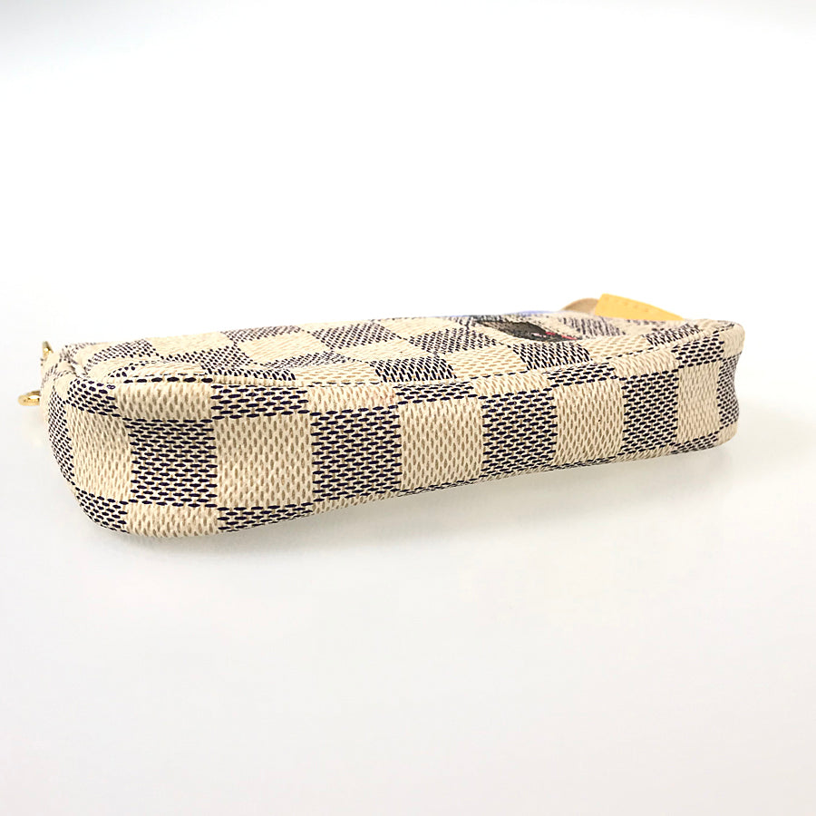 LOUIS VUITTON Damier Azur Mini Pochette Accessoires N63005 Pouch