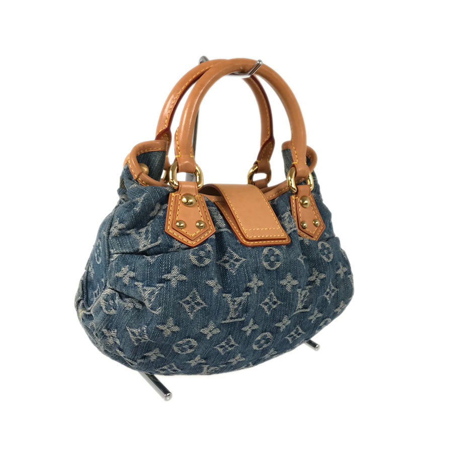 LOUIS VUITTON Monogram Denim Pleaty M95020 Hand bag
