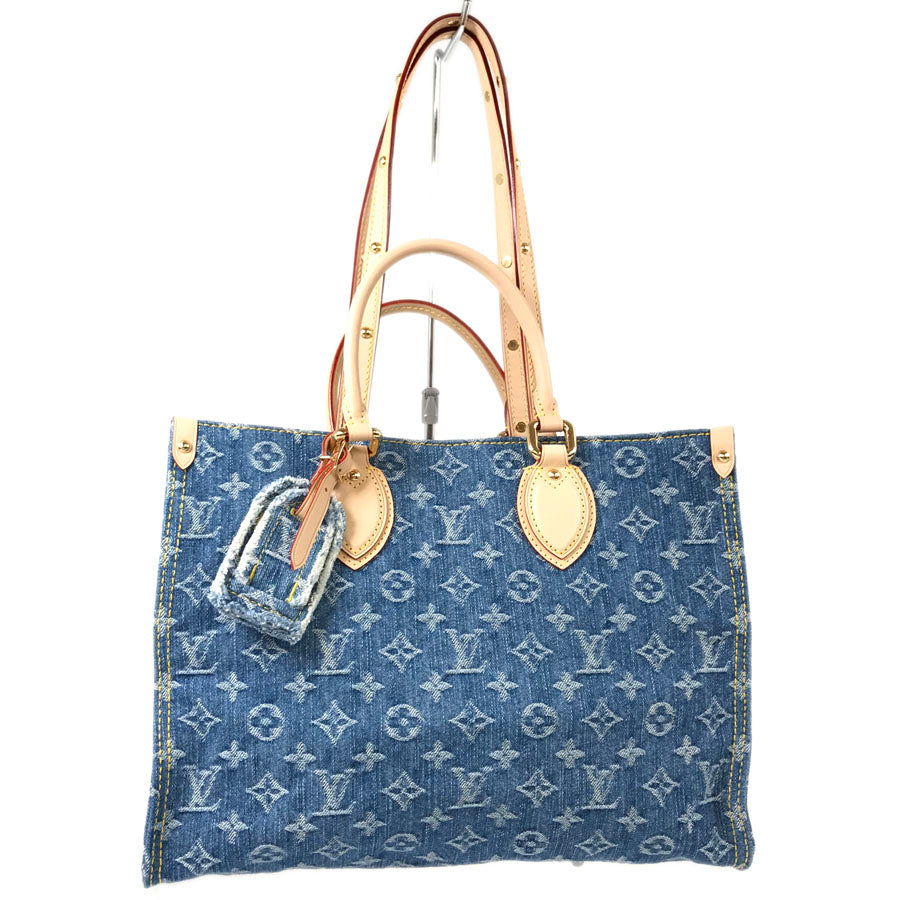 LOUIS VUITTON Monogram Denim On The Go MM M46871 Tote bag