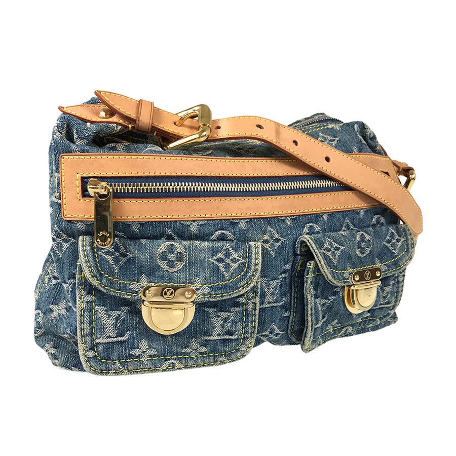 LOUIS VUITTON Monogram Denim Baggy PM M95049 Shoulder bag