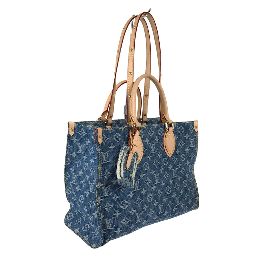LOUIS VUITTON Monogram Denim On The Go MM M46871 Tote bag