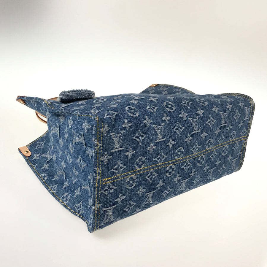 LOUIS VUITTON Monogram Denim On The Go MM M46871 Tote bag