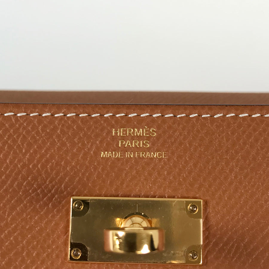 HERMES Kelly Wallet Long wallet Folding cover lid