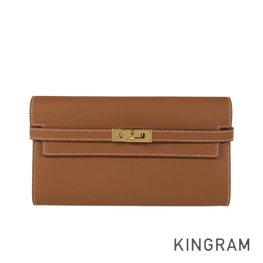 HERMES Kelly Wallet Long wallet Folding cover lid