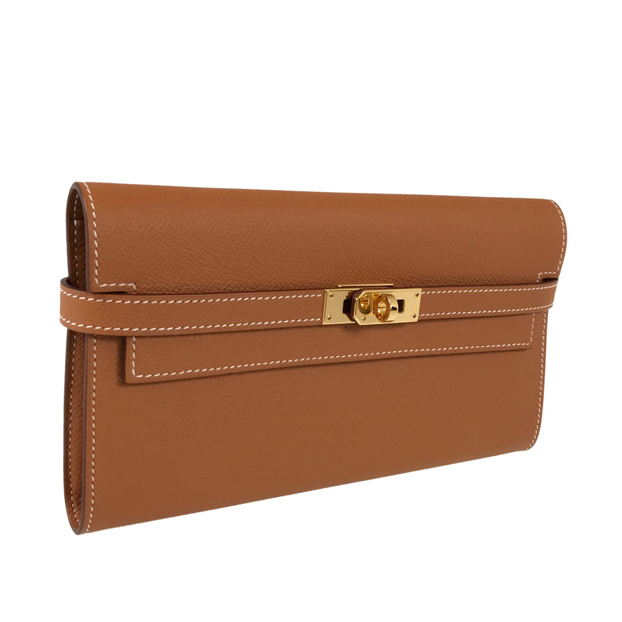 HERMES Kelly Wallet Long wallet Folding cover lid