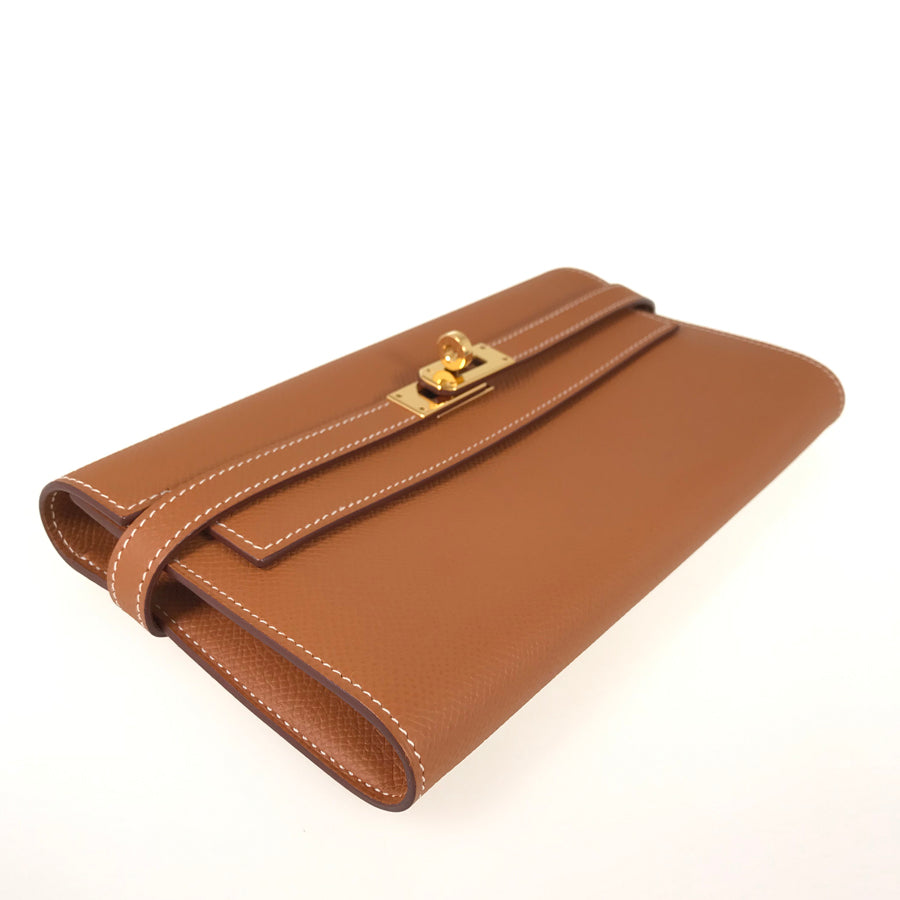 HERMES Kelly Wallet Long wallet Folding cover lid