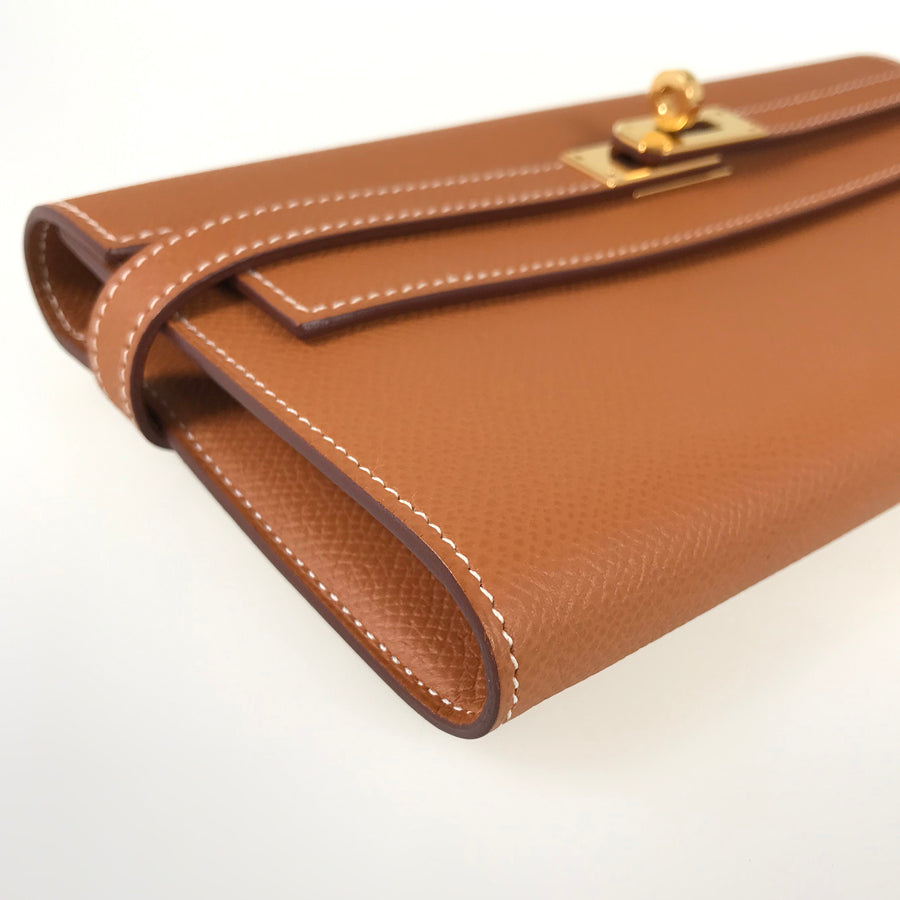HERMES Kelly Wallet Long wallet Folding cover lid