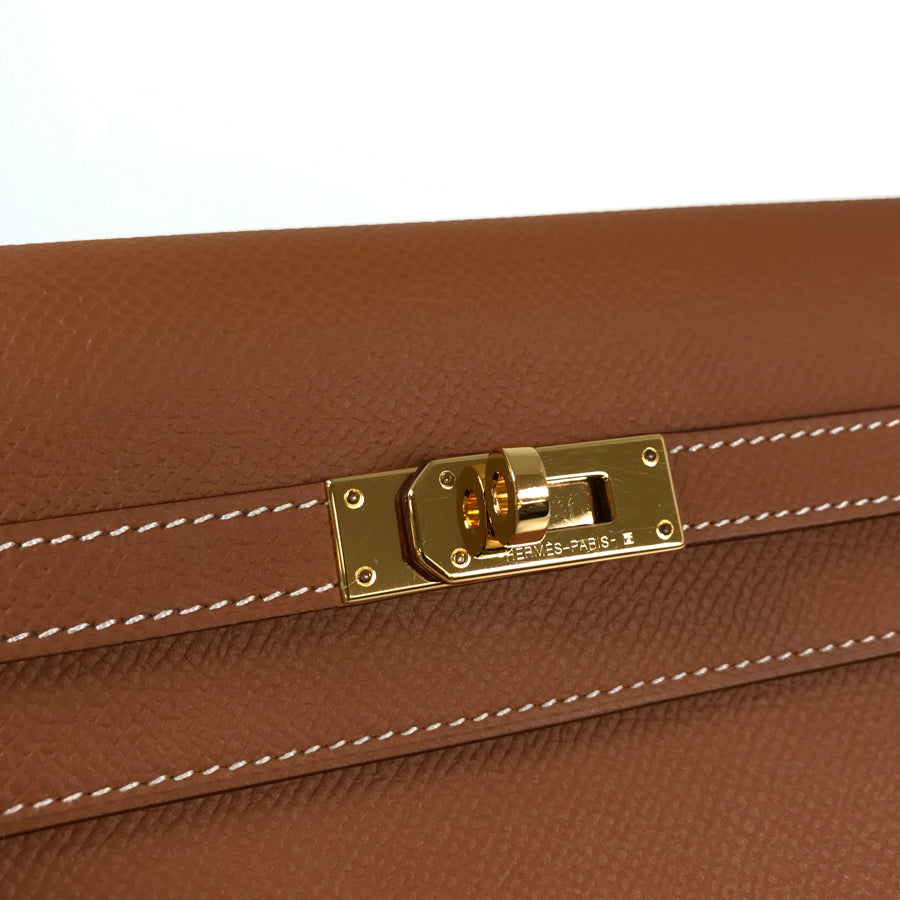 HERMES Kelly Wallet Long wallet Folding cover lid