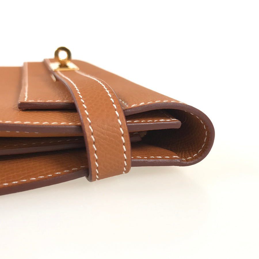 HERMES Kelly Wallet Long wallet Folding cover lid