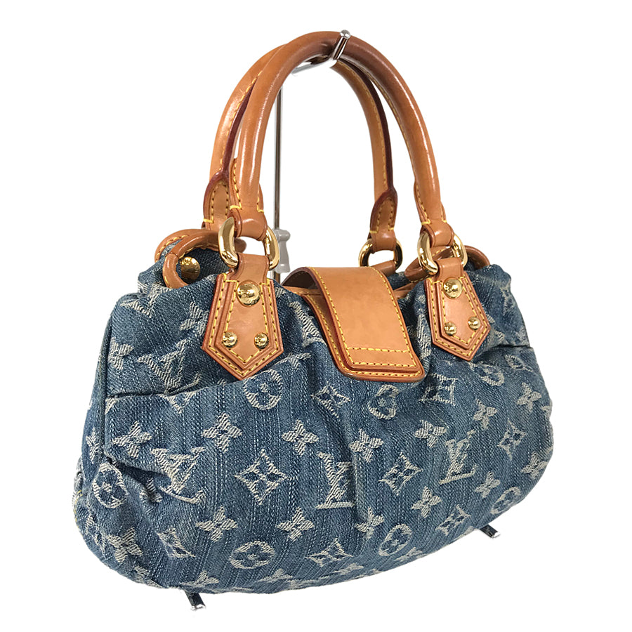 LOUIS VUITTON Monogram Denim Pleaty M95020 Hand bag