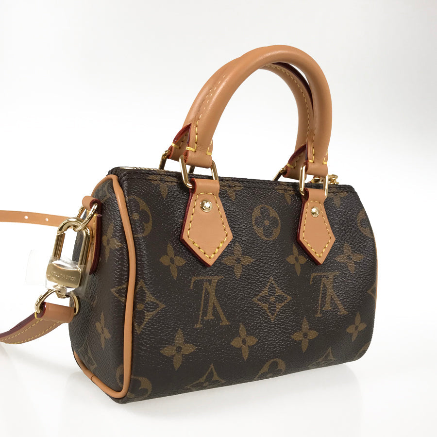 LOUIS VUITTON Monogram Nano Speedy M82624 Hand bag