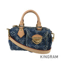 LOUIS VUITTON Monogram Denim LV Remix Nano Speedy M82950 Hand bag