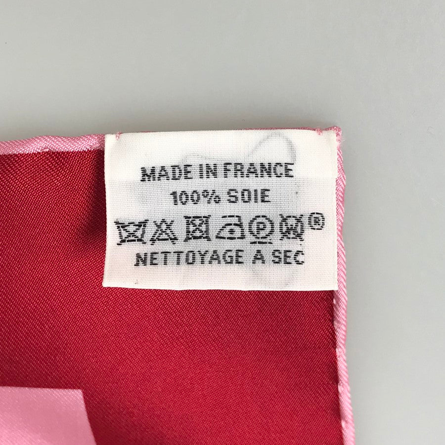 HERMES Carre Double Face 90 Champion Tiger Unisex Scarf