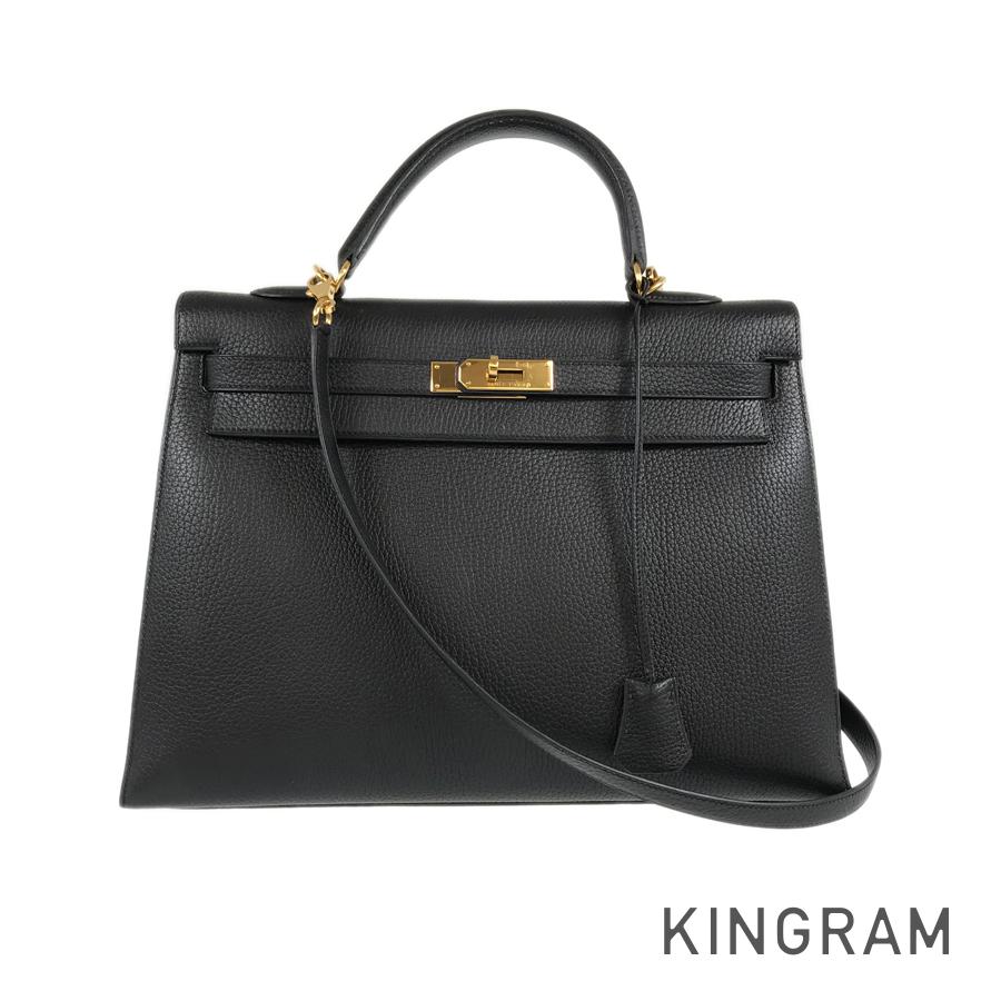 HERMES □D engraved 2000 production Gold Hardware Handbag