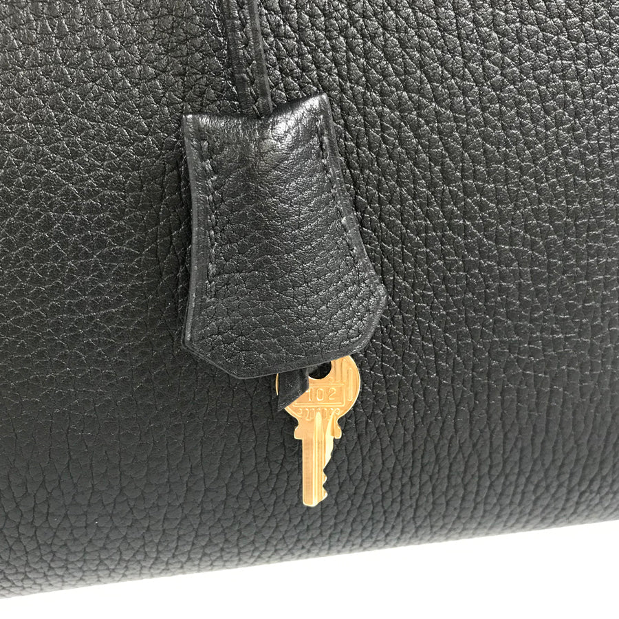 HERMES □D engraved 2000 production Gold Hardware Handbag