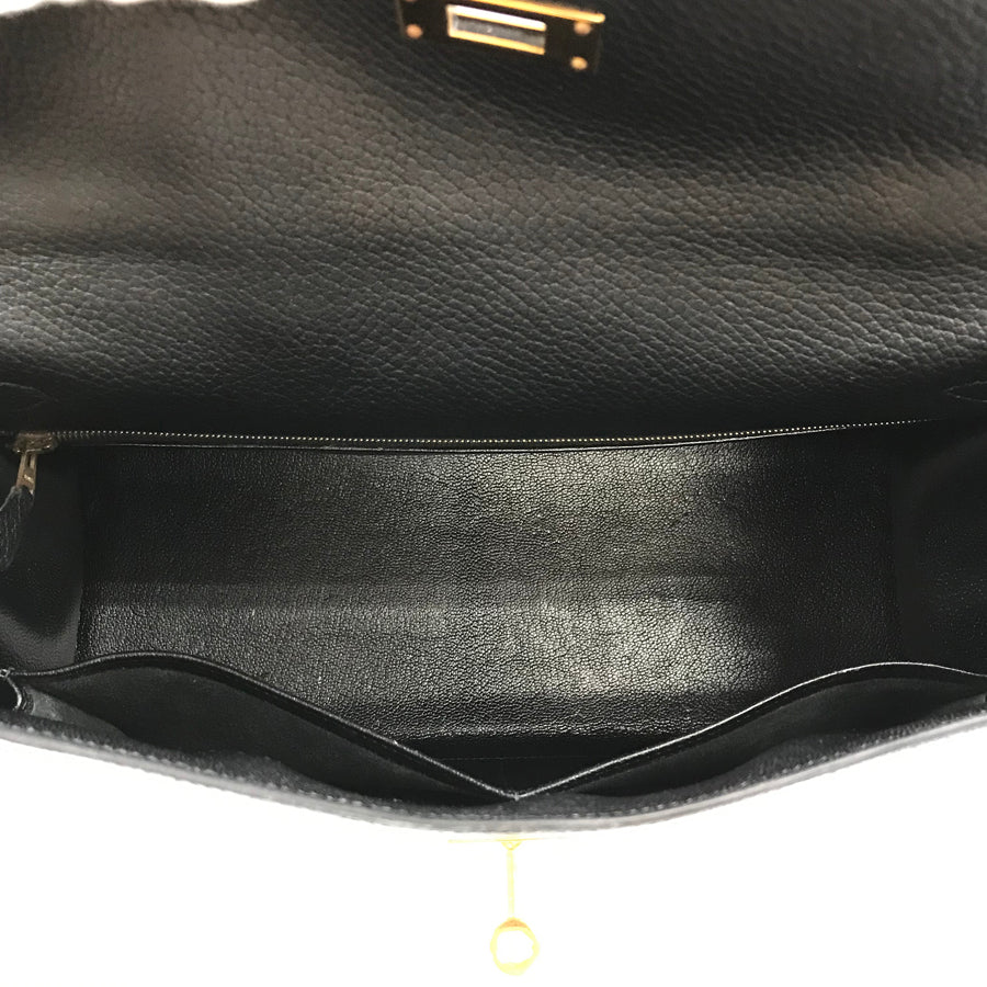 HERMES □D engraved 2000 production Gold Hardware Handbag