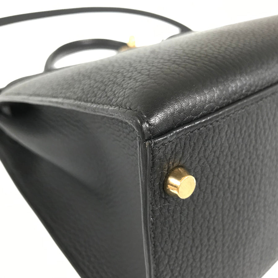 HERMES □D engraved 2000 production Gold Hardware Handbag
