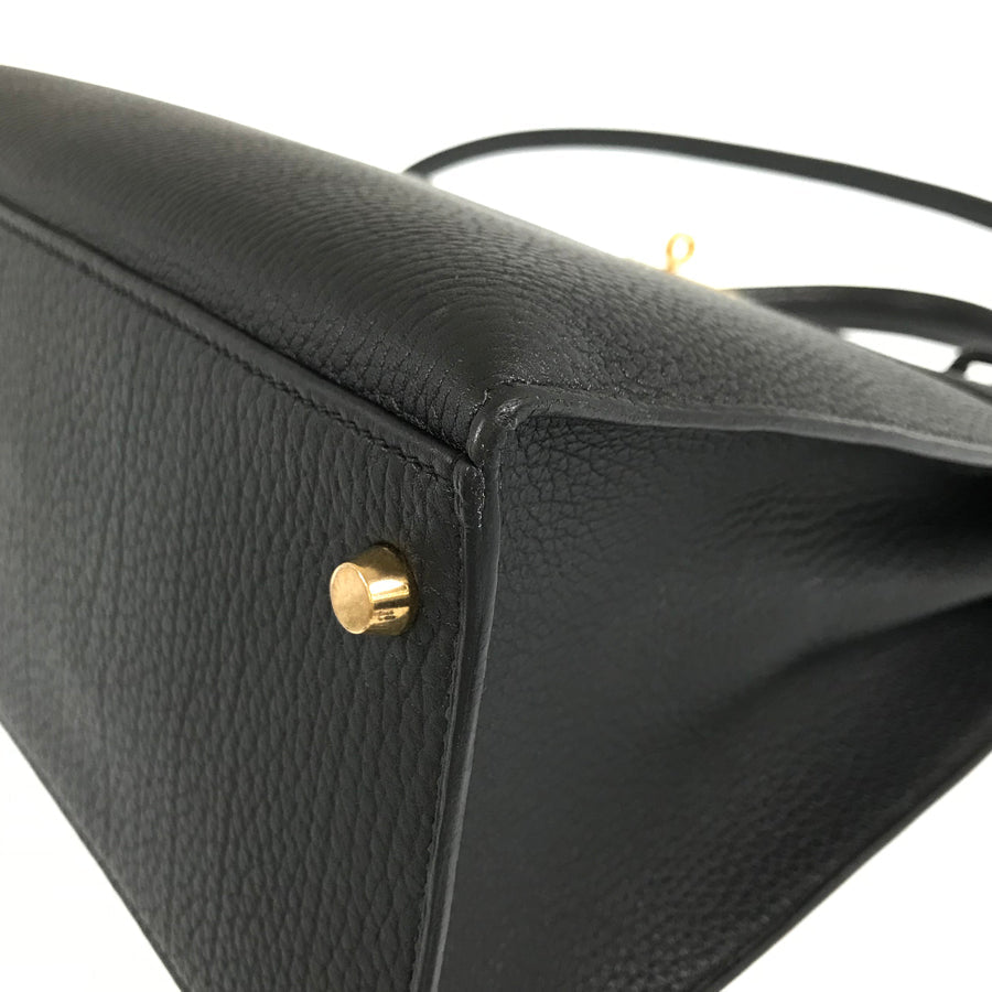 HERMES □D engraved 2000 production Gold Hardware Handbag
