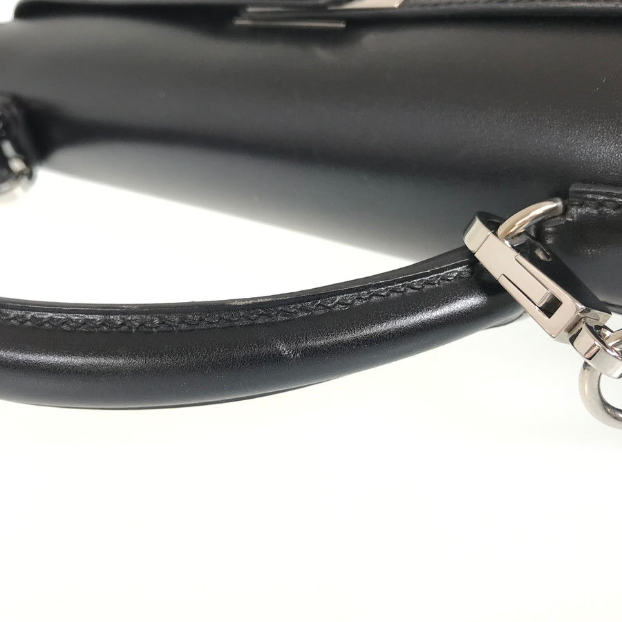 HERMES Kelly 32 □C engraved 1999 production SilverHardware Handbag