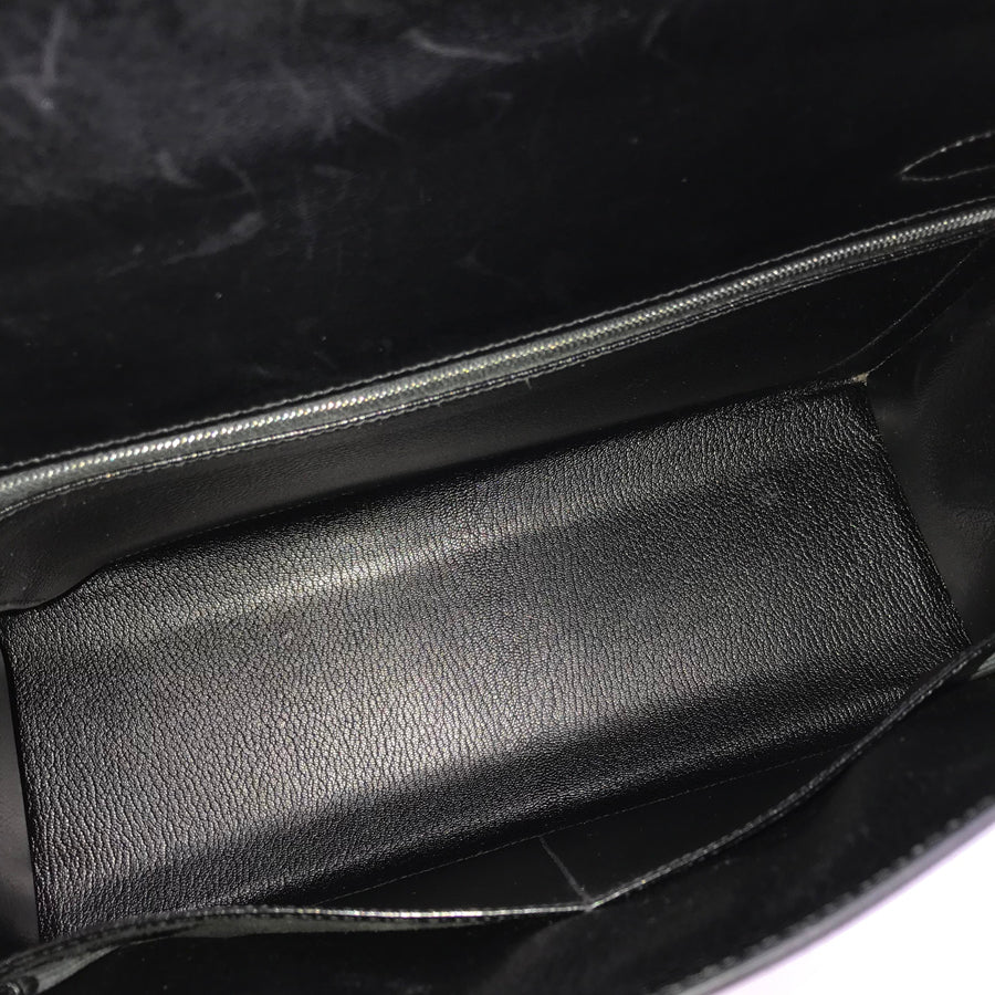 HERMES Kelly 32 □C engraved 1999 production SilverHardware Handbag