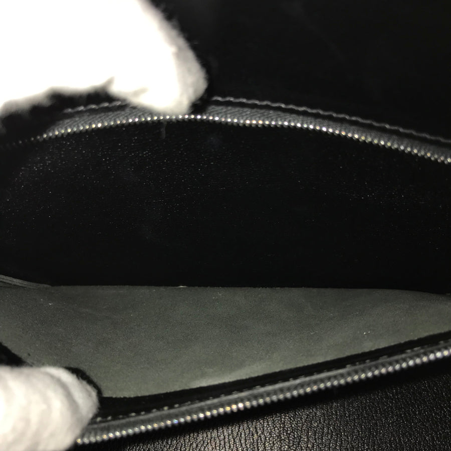 HERMES Kelly 32 □C engraved 1999 production SilverHardware Handbag