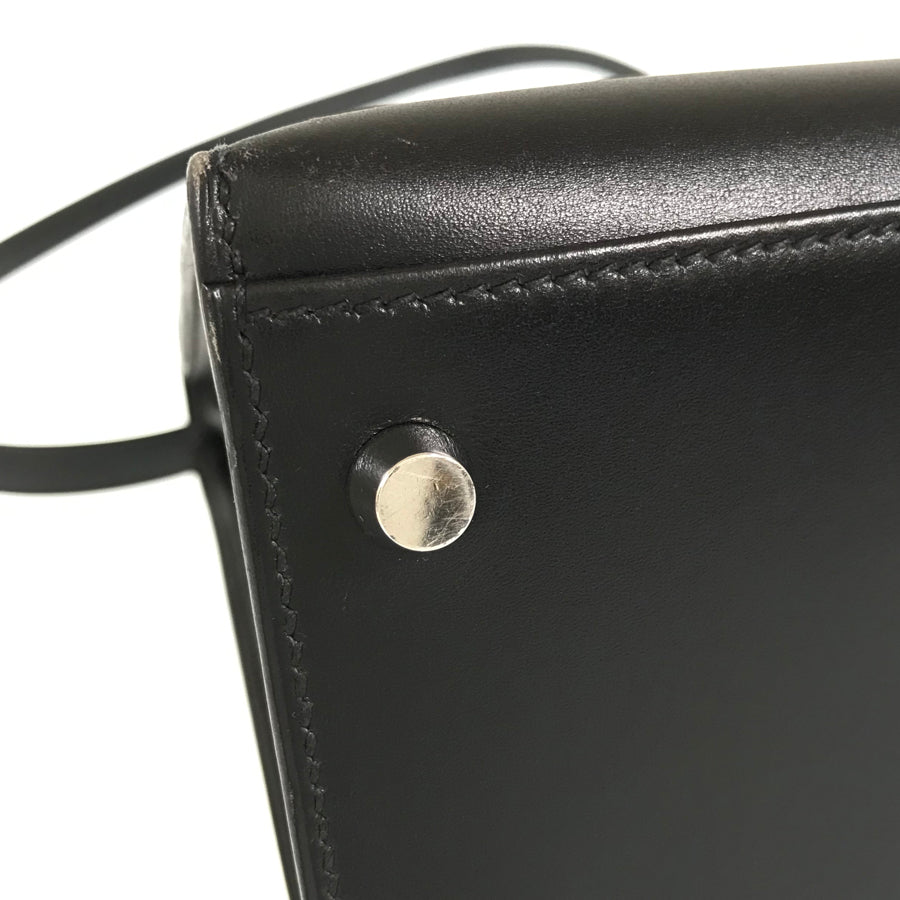 HERMES Kelly 32 □C engraved 1999 production SilverHardware Handbag