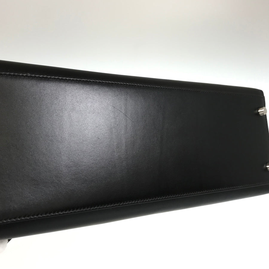 HERMES Kelly 32 □C engraved 1999 production SilverHardware Handbag