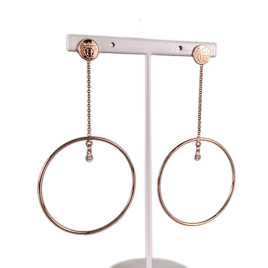HERMES Bookplate Earring