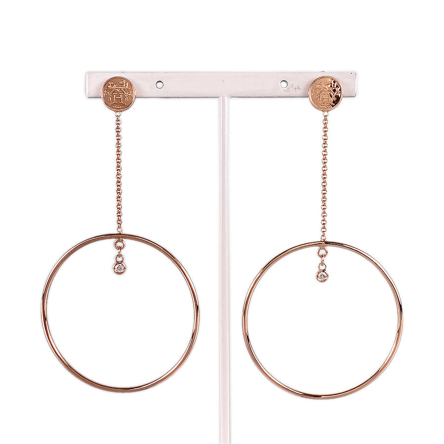 HERMES Bookplate Earring