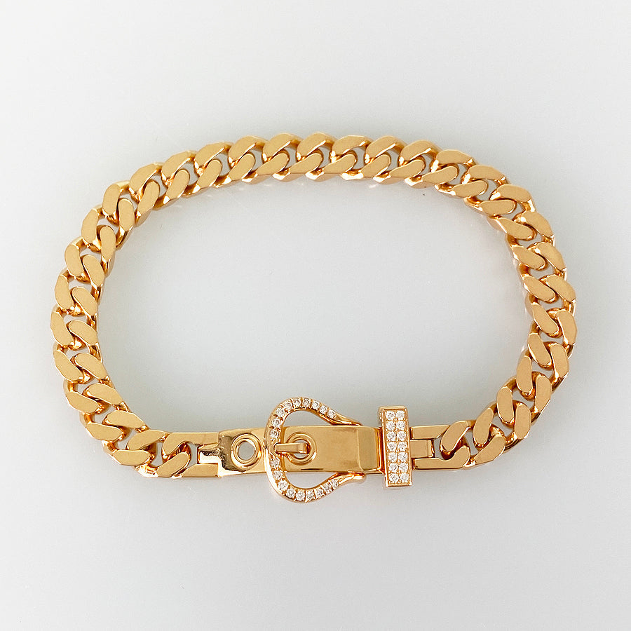 HERMES Bookle Series Diane Bracelet