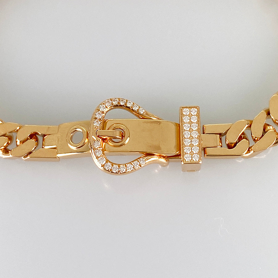 HERMES Bookle Series Diane Bracelet
