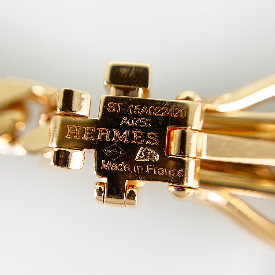 HERMES Bookle Series Diane Bracelet