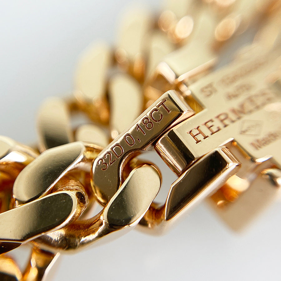 HERMES Bookle Series Diane Bracelet