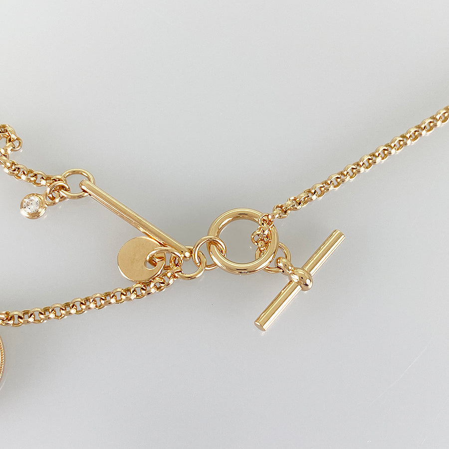 HERMES Bookplate Necklace