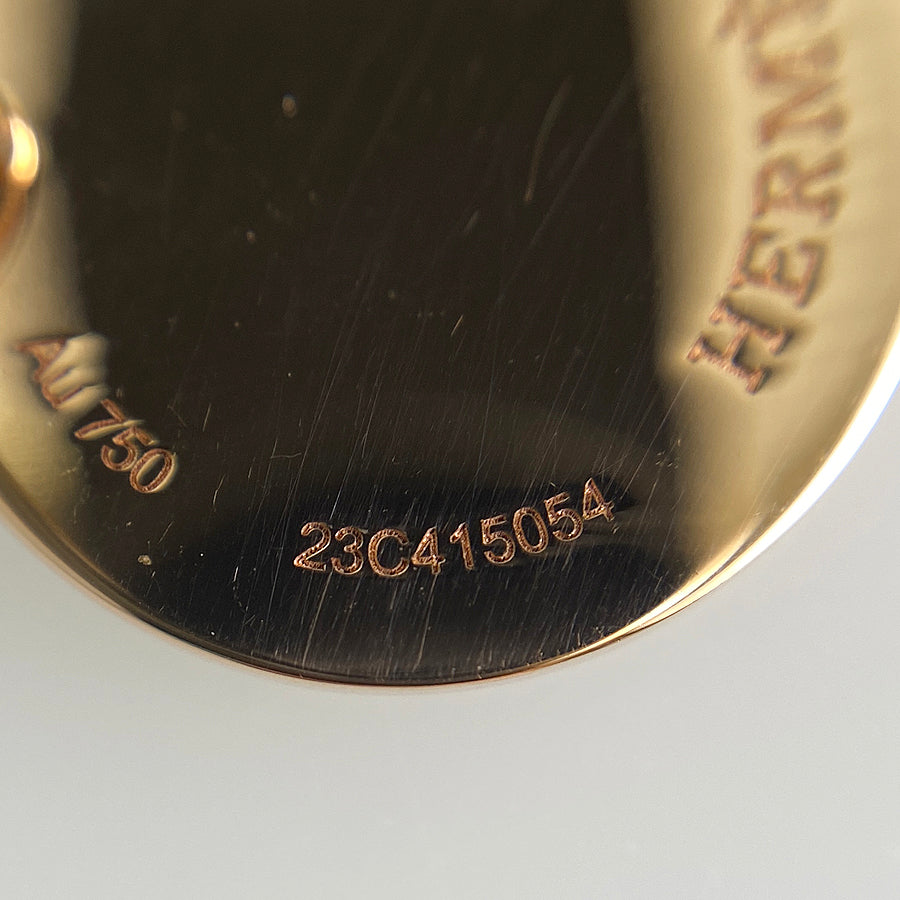 HERMES Bookplate Necklace