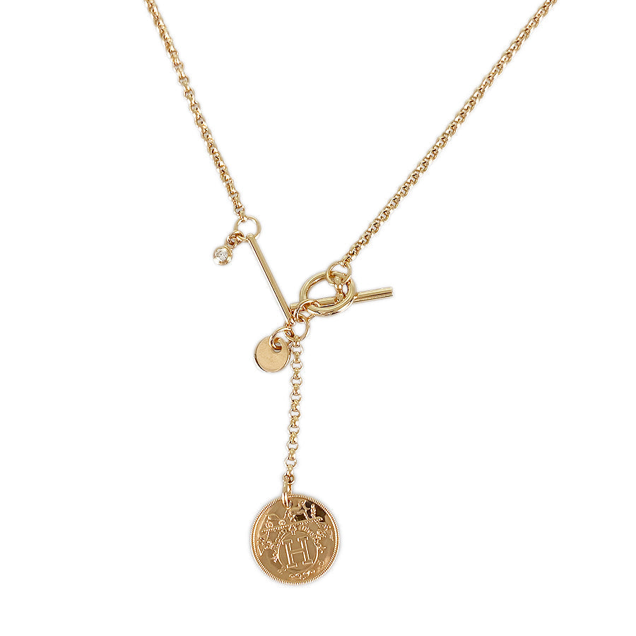 HERMES Bookplate Necklace